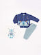 Kids Tracksuit Set With Jacket Indigo 3 Pieces
