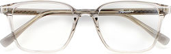 Brescia Premium Graue Blaulichtblockierende Brille