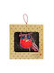 Synchronia Hanging Lucky Charm Horseshoe Red made of Wood 18x18cm 1pcs