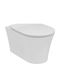 Ideal Standard Wandhängende Toilette mit Deckel Sanftes Schließen Weiße