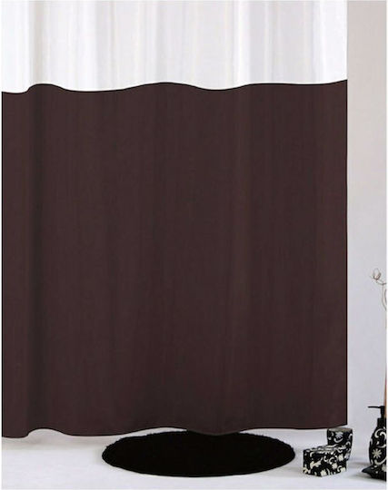 Import Hellas Dobblo Duschvorhang Stoff 240x200cm Coffee
