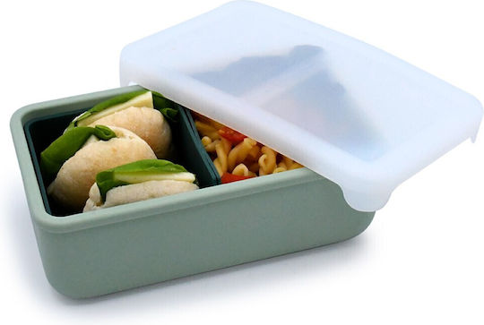 Melii – Bento Σιλικόνης 2 Θέσεων 700ml Sage Cactus