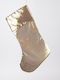 Christmas Decorative Fabric Gold Socks L49xW27cm