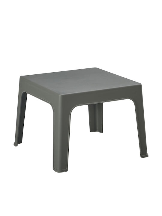 Помощна маса за Малки Външни Пространства от Полипропилен Стабилна Sleek Dark Olive 49.5x49.5x40бр