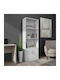Tekaro Bücherregal Weißer Farbton 60x29x166cm