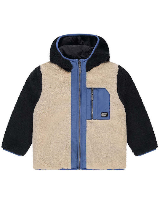 Kids' Casual Jacket Double Sided with Hood Multicolour