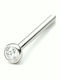 Nire Nasenpiercing aus Stahl Silber