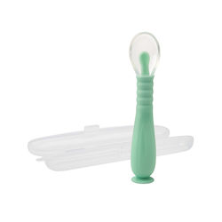 Kidizi Linguriță pentru bebeluși din Silicon în Husă pentru 9+ luni Verde