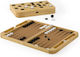 Umbra Board Game 2 in 1 Chess Backgammon Wooden Natural Blitz 7.4x5.8
