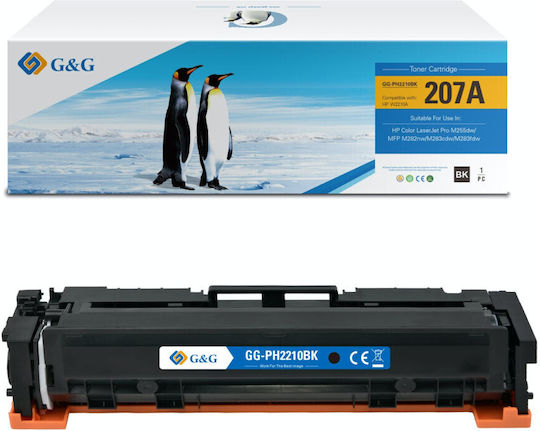 G&g Premium Toner 1.35k HP 207A Black W2210A HP207A