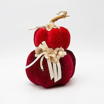 Hängender Kürbis-Weihnachtsschmuck Rot 15x22x8cm