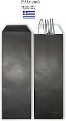 Black Matte Utensil Case 90g Paper 8x24.5 1000pcs