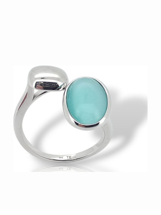 Mentzos Ring with Stones made of Silver