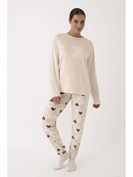 Promise Winter Women's Pyjama Set Pink