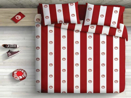 Single 160x240cm Olympiakos Striped Olympiacos