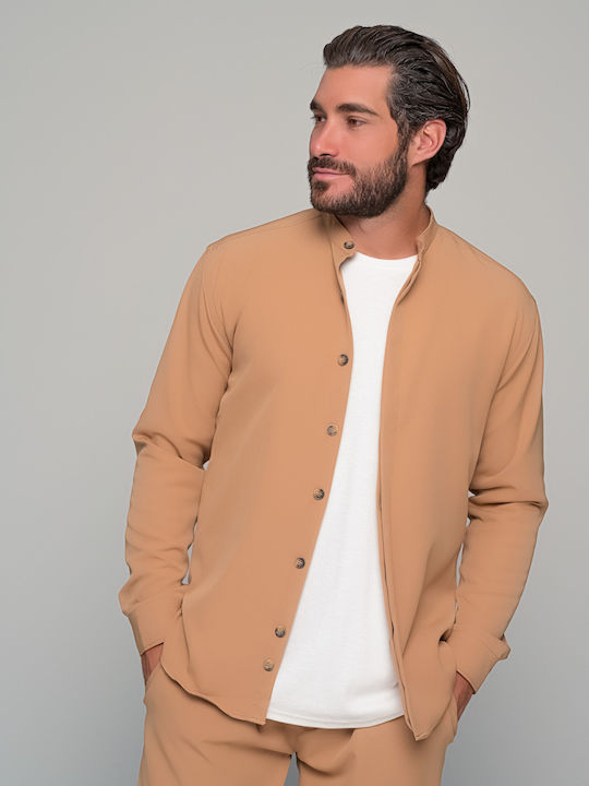 Ben Tailor Monaco Langärmlig Hemd Tabac Brown