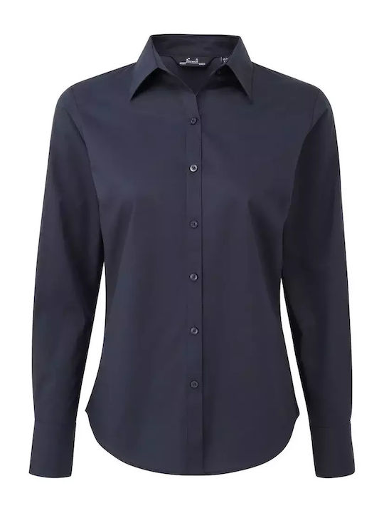 Premier Women's Long Sleeve Shirt Navy
