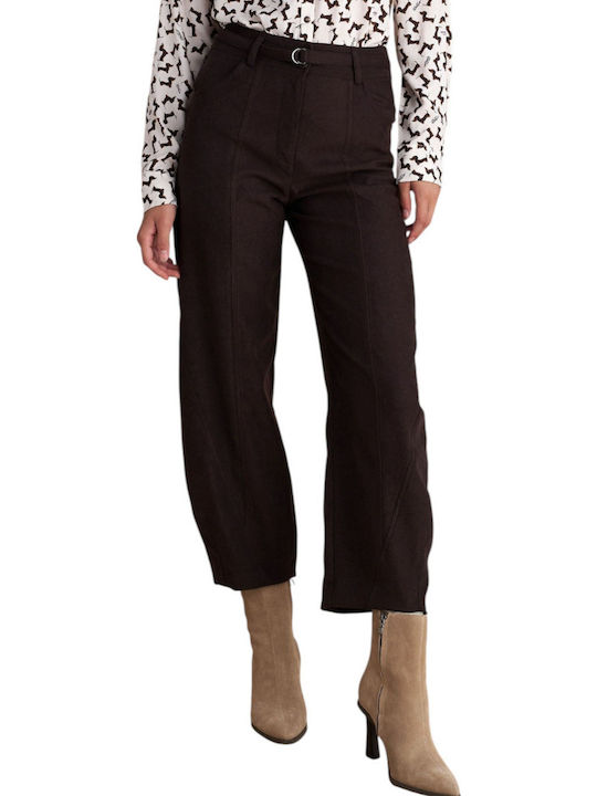 Damen Stoff Hose Chestnut