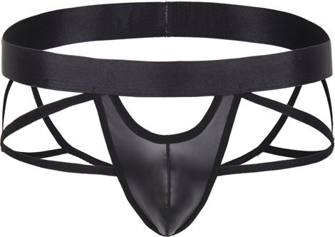 Black Men's Mesh Faux Panties Underwear