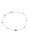 Women's Bracelet Chain with Cross design made of Gold 14K with Zircon