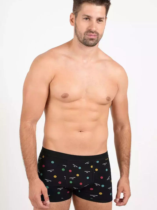 Bonatti Roberto Men's Boxer Black with Patterns