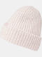 Beanie Unisex Σκούφος Πλεκτός σε Ροζ χρώμα