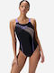 Athletic One-Piece Swimsuit Black