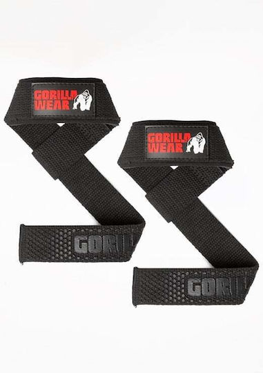 Gorilla Wear Padded Περικάρπια Άρσης Βαρών Μαύρα 2 τμχ