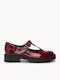 Морави Дамски Балетни Обувки Loafers Mary Jane Блестяща Текстура