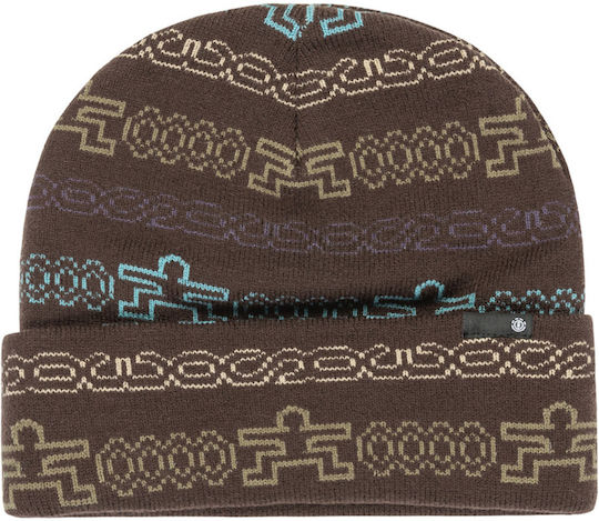 Beanie Ανδρικός Σκούφος Πλεκτός σε Καφέ χρώμα