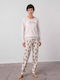 Vamp Set Pijamale pentru Femei Beige Stream