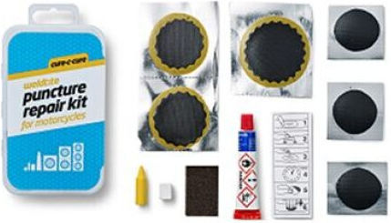 Weldtite Reifenreparaturset Cure-c-cure Motorräder 6x Patches Box 10 Stück Wld-01004