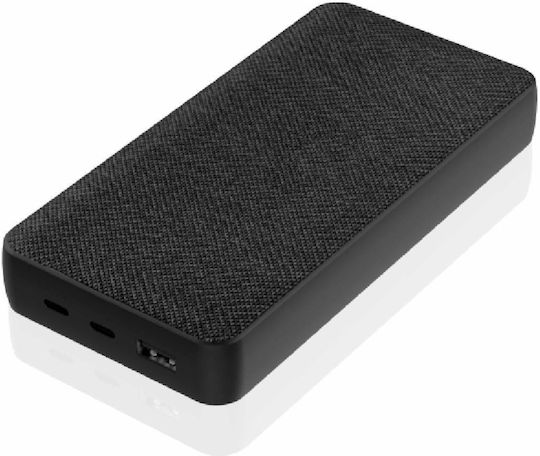 Sandstrom Power Bank 20000mAh 30W με Θύρα USB-A και 2 Θύρες USB-C Μαύρο