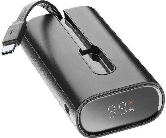 Cellular Line LIN-C Power Bank 10000mAh 20W с USB-C порт Power Delivery Черен