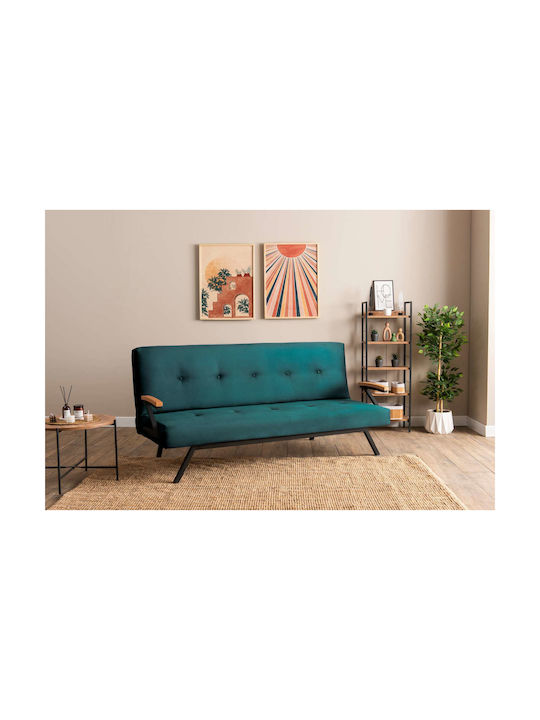 Zven Τριθέσιος Καναπές Κρεβάτι Petrol Green 180...