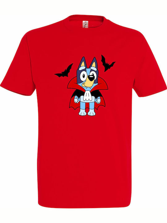 kirikoko Tricou pentru copii Red Bluey Dracula ...