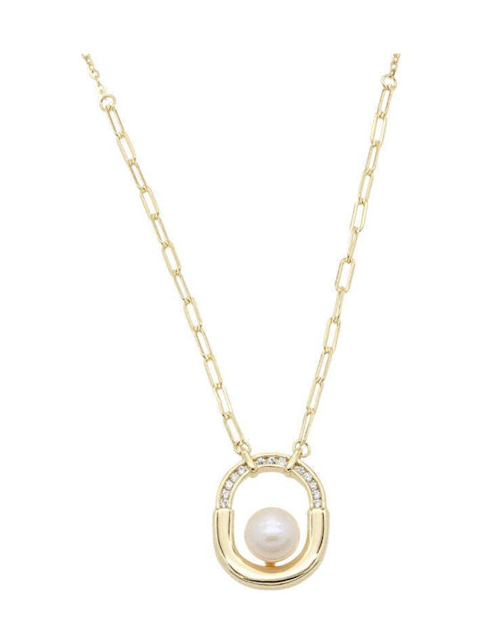 Sorelly Charm Geometric Placat cu aur cu Perle