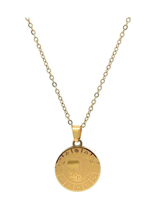 Sorelly Charm Semn zodiacal din Placat cu aur Oțel