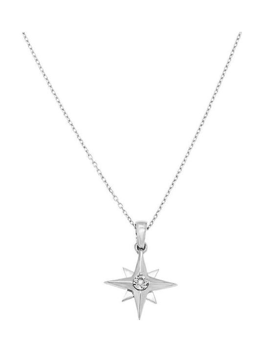 Sorelly Halskette aus Weißgold 14K mit Diamant