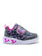Kids Sneakers with Scratch & Lights Black