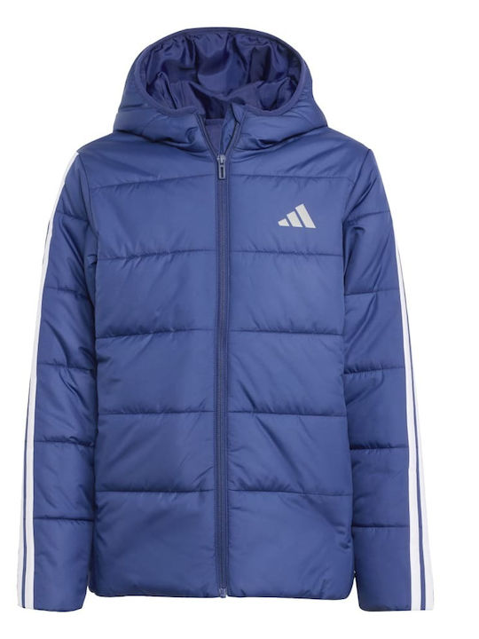 Padded Waterproof Kids Sports Jacket Windproof with Lining Blue