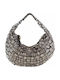 Leder Damentasche Handtasche Gray