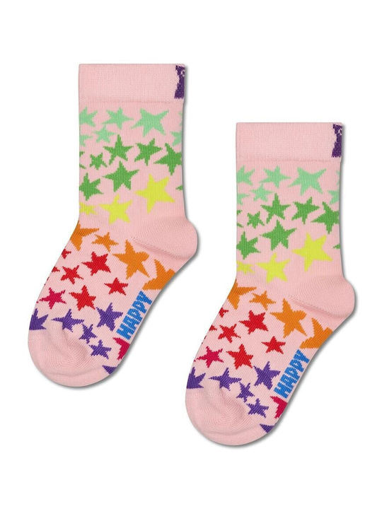 Happy Socks Kindersocken Star Rosa