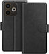 Avizar Brieftasche Hülle Oppo A5 Pro Chesterfield Serie Stand Funktion Schwarz