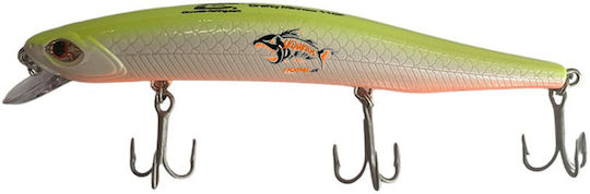 Τεχνητό Cinnetic Crafty Minnow 11cm #20 White Chartreuse Orange Fire