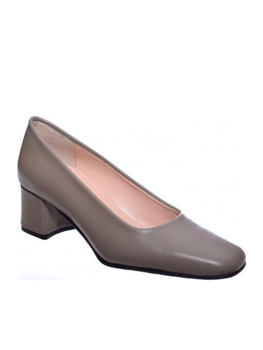 Trace Anatomic Leather Brown Heels