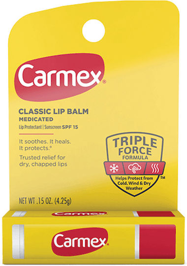 Carmex Klassischer Medizinischer Lippenbalsam SPF 15 Trockene Lippen 4,25 G