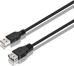 LOGIK USB 2.0 USB-A male σε USB-A male 3m
