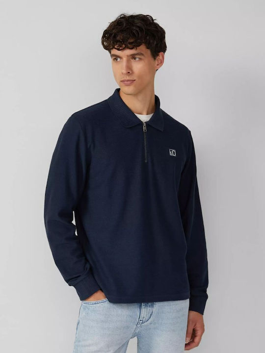 Polo Blouse Dark Blue