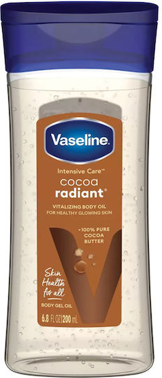 Vaseline Cocoa Radiant Body Moisturising Oil Cocoa Butter 200 ml